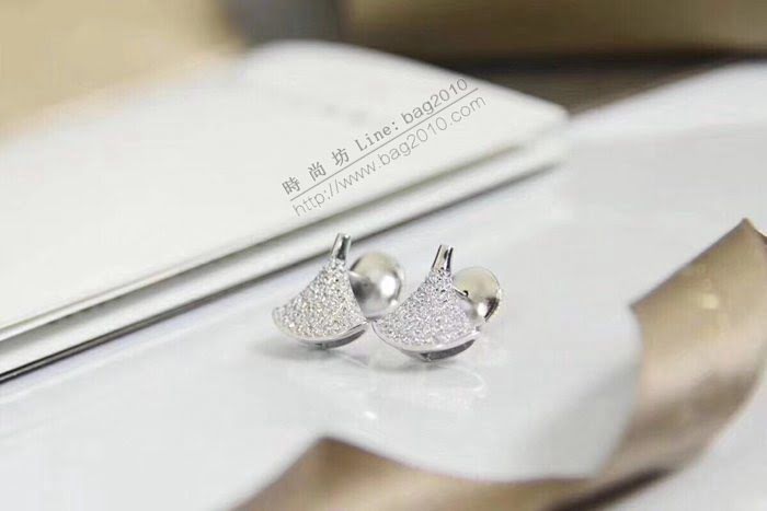Bvlgari飾品 寶格麗18Ｋ鑽石耳釘  zgbq3080